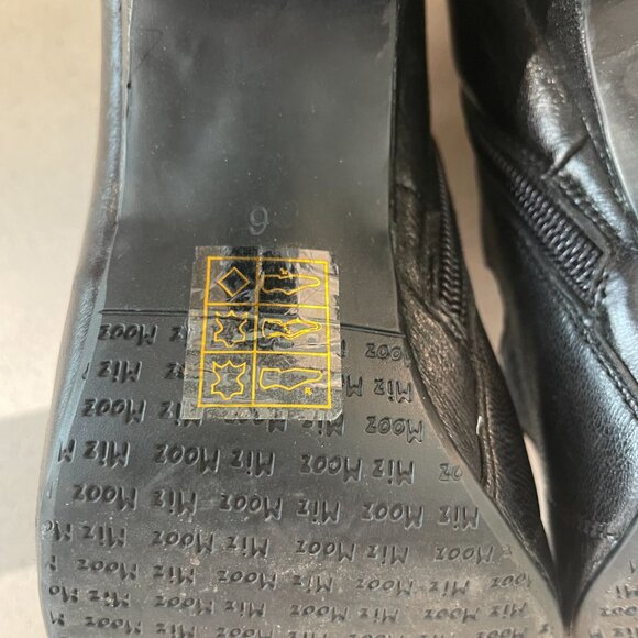 Miz Mooz Tillman Pumps / Black Witchy Style Heels with zipper closure Size 6 US - Picture 6 of 8